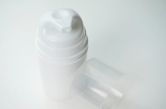 Botol Pompa Udara Silinder Snap On 30ml, 50ml, 80ml, 100ml, 150ml, Bahan Plastik PP Putih