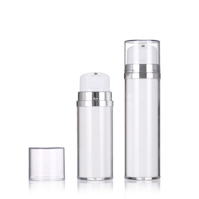 Botol lotion tanpa udara warna putih dengan pompa 80ml 120ml Botol lotion mewah