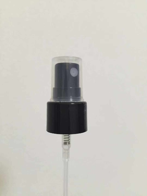 Penyemprot Kabut Halus Hitam Dengan Tutup Bening Untuk Pembersih Tangan 18/410 20/410