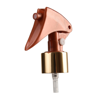 Aluminium Fine Mist Trigger Sprayer Non Spill Gold Silver color