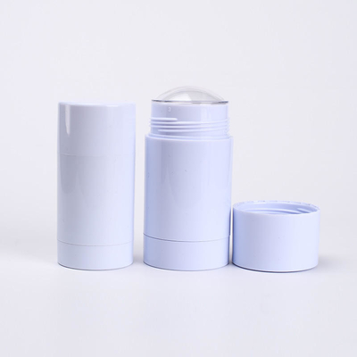 Round Twist Up Salve Tabung Deodoran Plastik Wadah 30g 50g 75g Bening Kosong