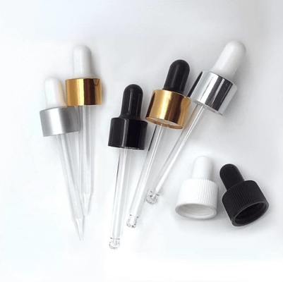 18/410 20/410 Tutup Penetes Logam Plastik Aluminium Dengan Pipet Kaca