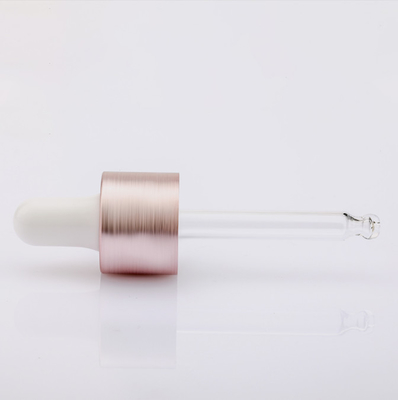 20/410 Aluminium Plastik Minyak Atsiri Tutup Botol Brushed Wire Menggambar Warna Merah Muda