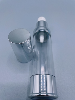 Botol Aluminium Kosmetik Mewah Tanpa Udara Untuk Esensi Krim