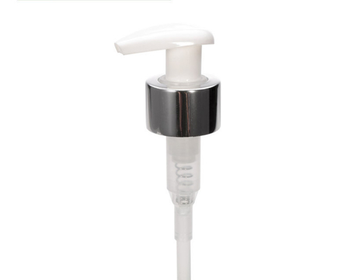 Silver Luxury Plastic Aluminium Cream Lotion Pump 28/410