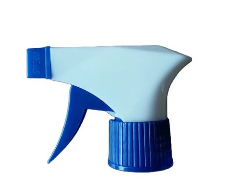 Penyemprot Pemicu Plastik Warna Biru Putih 28mm untuk Pembersihan Rumah Tangga Pembersihan Harian