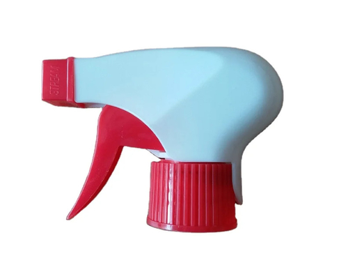 Penyemprot Pemicu Plastik Warna Merah Putih 28mm untuk Botol Cuci Pembersih Taman