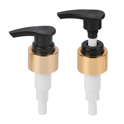 28/410 Aluminium hitam Plastik Lotion Shampoo Screw Dispenser Pompa Untuk Botol