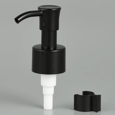 Pompa Minyak Dispenser 28/410 Pompa Lotion Plastik Hitam Putih Dengan Klip