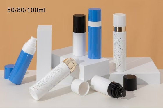 Pengiriman Segel Hot Stamping dan UV Sealing PET Plastik Fine Sprayer Botol 50ml 80ml 100ml dengan Warna Khusus