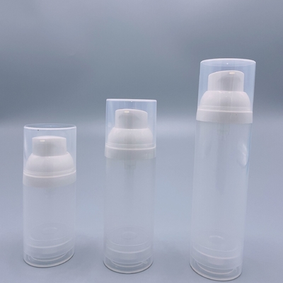 15ml 30ml 50ml PP botol pompa tanpa udara yang dapat digunakan kembali untuk perawatan kulit serum
