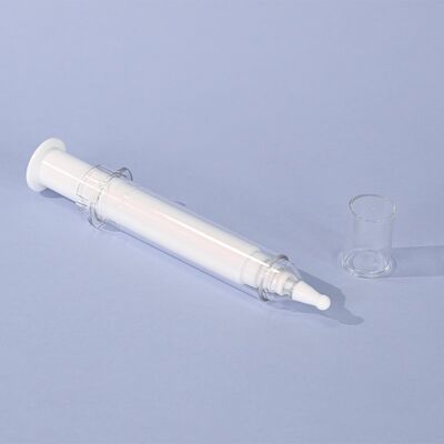 Botol Pompa Syringe Kosmetik Tanpa Udara PS PP Mewah 5ml 10ml 20ml Syringe Kosmetik Untuk Kemasan Krim Mata Serum