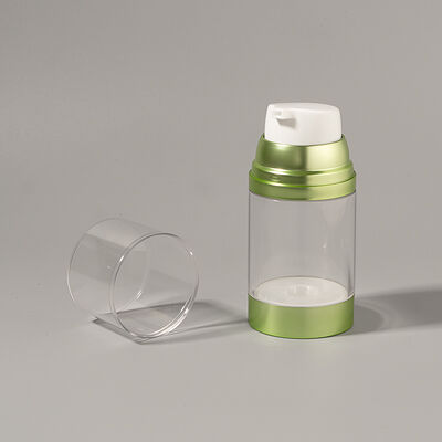 Pabrik Grosir Mewah 100ml 150ml 120ml ABS AS Airless Pompa Botol dengan Matte Glossy UV Kerajinan