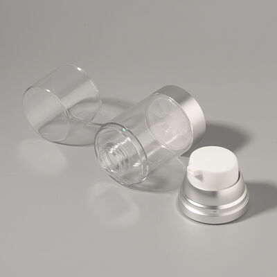 Pabrik Grosir Mewah 100ml 150ml 120ml ABS AS Airless Pompa Botol dengan Matte Glossy UV Kerajinan