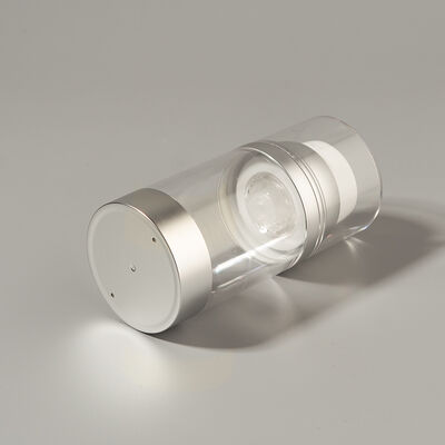 Pabrik Grosir Mewah 100ml 150ml 120ml ABS AS Airless Pompa Botol dengan Matte Glossy UV Kerajinan