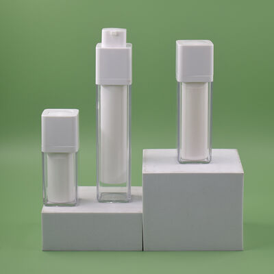 Hot Sale 15ml 30ml 50ml  Double-layer Airless Pump Bottle for Personal Care Wholesale Factory High Quality for Shampoo