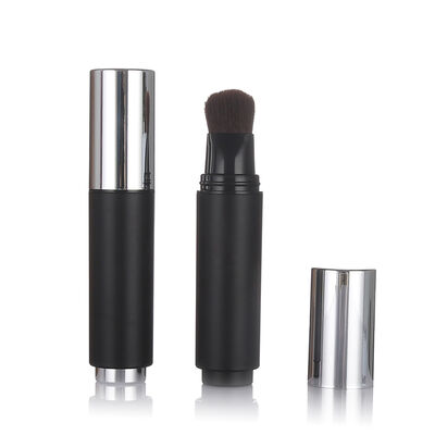Botol Skincare Airless Warna Hitam Botol Lotion Plastik Airless 20ml dengan Kepala Sikat