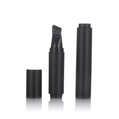 Botol Skincare Airless Warna Hitam Botol Lotion Plastik Airless 20ml dengan Kepala Sikat