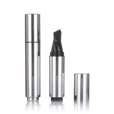 Botol Skincare Airless Warna Hitam Botol Lotion Plastik Airless 20ml dengan Kepala Sikat