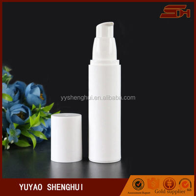 Kemasan Kosmetik Putih Unik Botol Plastik Bulat 50ml