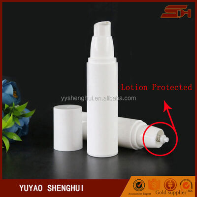 Kemasan Kosmetik Putih Unik Botol Plastik Bulat 50ml