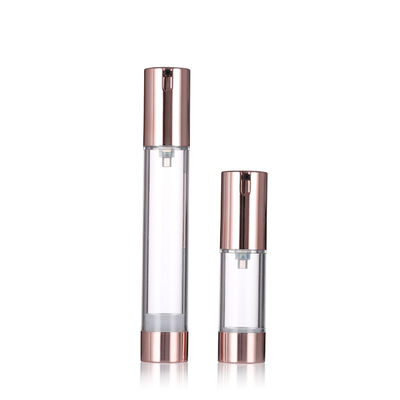 Luxury Rose Gold Airless Pump Botol 15-20ml Bottle Lotion Bottle Serum