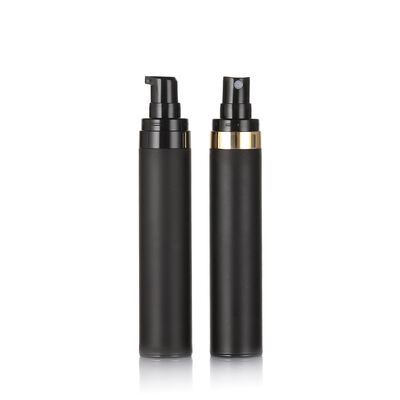 Top Quality Botol Airless Hitam 15ml 30ml 50ml PP Botol Kosmetik Plastik Airless