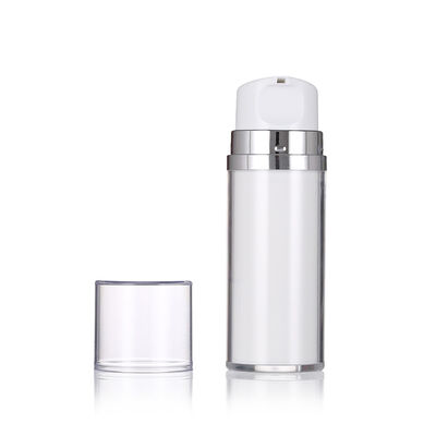 Botol lotion tanpa udara warna putih dengan pompa 80ml 120ml Botol lotion mewah