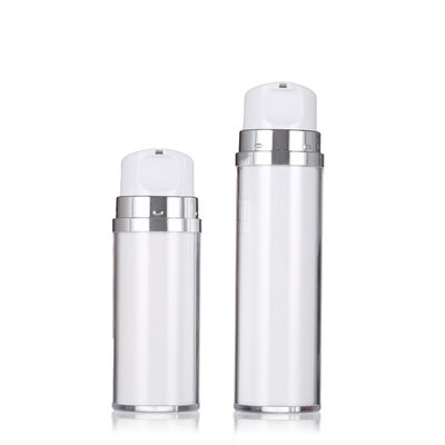 Botol lotion tanpa udara warna putih dengan pompa 80ml 120ml Botol lotion mewah