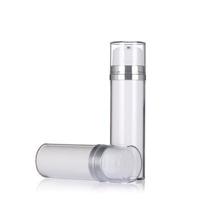 Botol lotion tanpa udara warna putih dengan pompa 80ml 120ml Botol lotion mewah