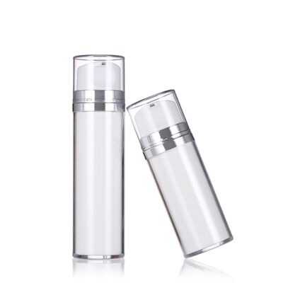 Botol lotion tanpa udara warna putih dengan pompa 80ml 120ml Botol lotion mewah