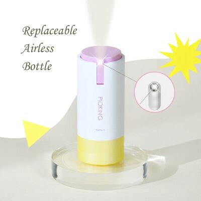 Luxury Frosted 50ml Airless Pump Bottle Vacuum Preservation Technology untuk Pengemasan Serum Perawatan Kulit Premium