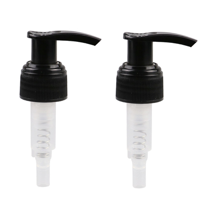 Pompa Lotion Hitam Kunci Kiri Kanan 24 410 Ribbed Closure 1.2ml Dosis