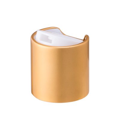 Tutup Botol Kosmetik Gold Disc Top 24/410 Bahan plastik aluminium