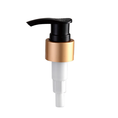Pompa Dispenser Plastik kosmetik, pompa lotion aluminium emas