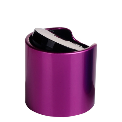 Tutup Botol Kosmetik Plastik Aluminium 28mm Disc Top Flip Top OEM