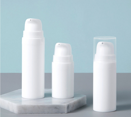 Botol Pompa Pengap Kosong Putih, Wadah Kemasan Kosmetik 15ml 30ml 50ml