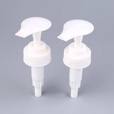Pompa Lotion Sekrup Berusuk Putih 28/400, Pompa Dispenser Untuk Botol