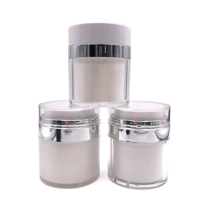1oz 4oz Botol Krim Pompa Pengap, Jar Kosmetik Akrilik untuk Kemasan perawatan kulit