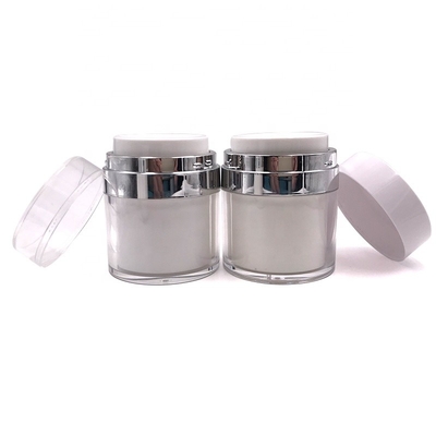 1oz 4oz Botol Krim Pompa Pengap, Jar Kosmetik Akrilik untuk Kemasan perawatan kulit