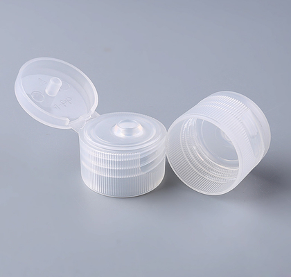 Tutup Botol Kosmetik Sekrup Bergaris Transparan 20/410 24/410