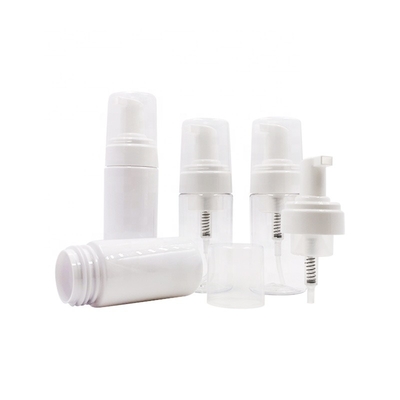100ml 150ml Botol Plastik Kosmetik, Botol Pompa Mousse Warna Biru Putih Bening