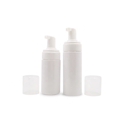 100ml 150ml Botol Plastik Kosmetik, Botol Pompa Mousse Warna Biru Putih Bening