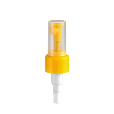 Yellow Ribbed Fine Mist Sprayer OEM ODM Non Tumpahan Untuk Botol