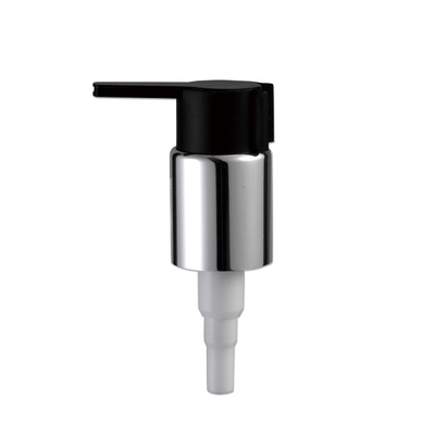 Pompa Dispenser Lotion 24mm Non Tumpahan Dengan Tutup Aluminium OEM ODM