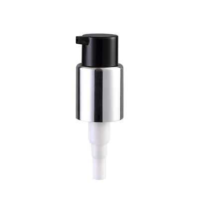Pompa Dispenser Lotion 24mm Non Tumpahan Dengan Tutup Aluminium OEM ODM