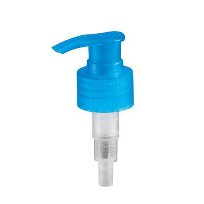 Screw Down Lock 28mm Blue Lotion Pump, Plastik PP 24 410 Pompa Lotion Putih