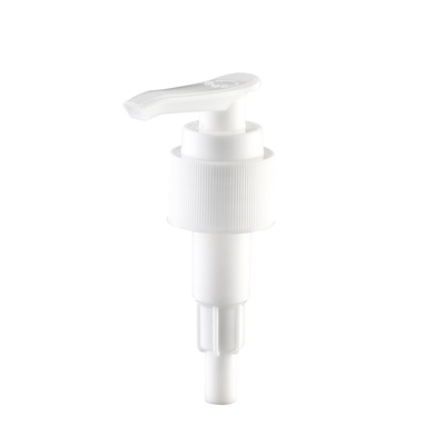 Screw Down Lock 28mm Blue Lotion Pump, Plastik PP 24 410 Pompa Lotion Putih