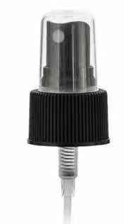 Parfum Mist Sprayer hitam putih 28/410 0.12ml bahan PP Plastik